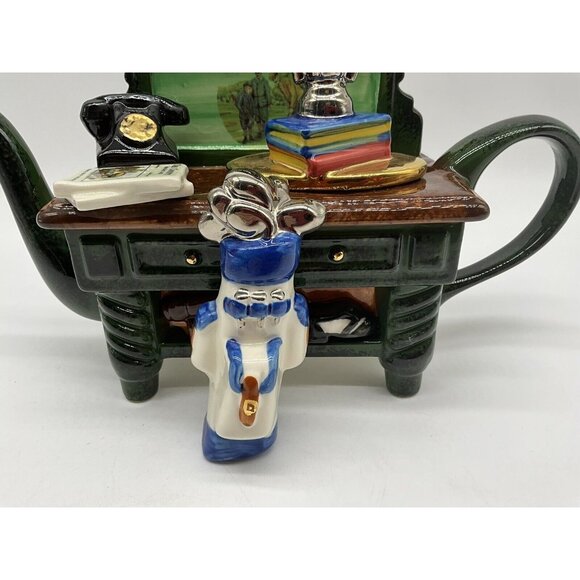 Tony Carter Golf Themed Collectible Teapot Hand Painted Home Decor Teapots READ - Picture 8 of 16